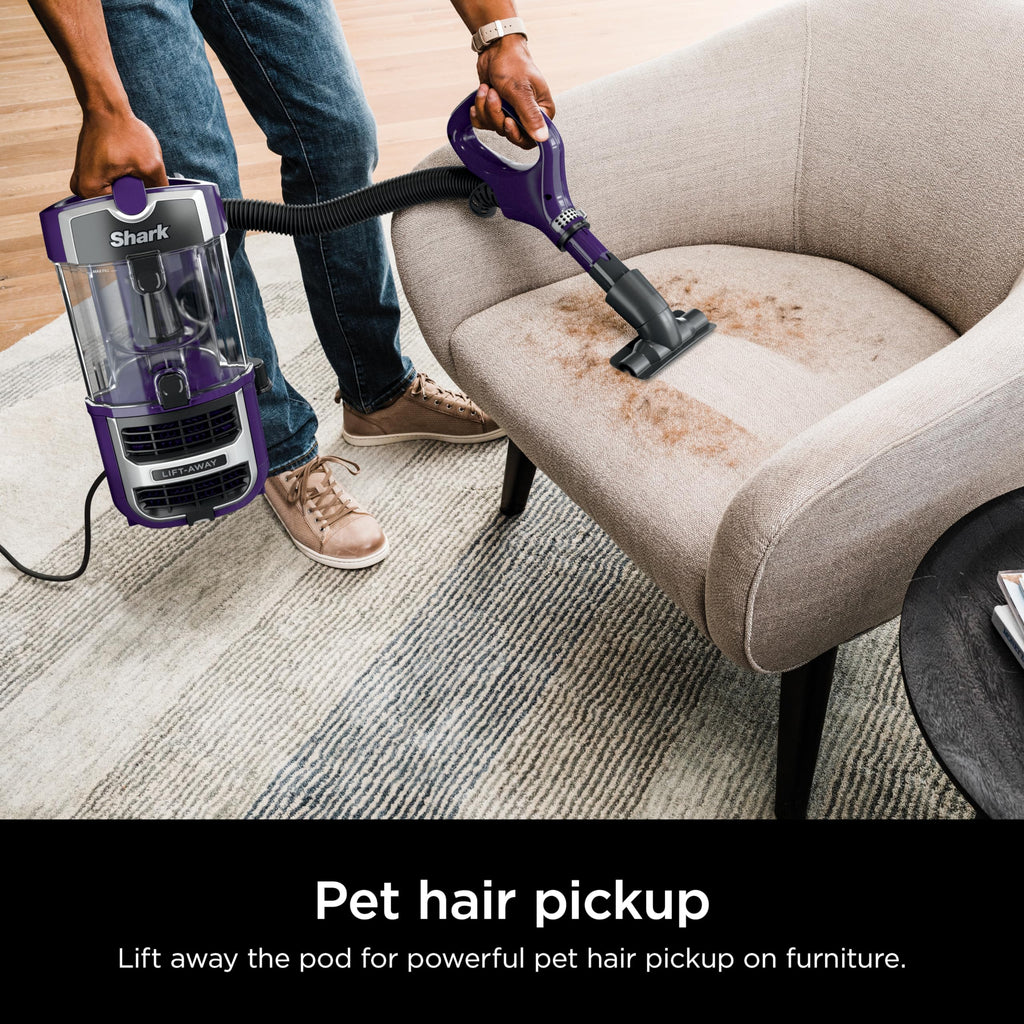 Shark NV501 Rotator Professional Lift-Away Upright Vacuum with HEPA Filter, Swivel Steering, LED Headlights, Wide Upholstery Tool, Dusting Brush &