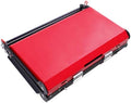 Draagbare houtskoolbarbecue voor 3-5 personen - lichtgewicht opvouwbare barbecue voor kamperen picknicks en koekjes in de achtertuin - inclusief kookgereedschap - rood