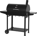 Royal Gourmet CC1830T 76 cm vat houtskoolgrill met opbergmand aan de voorkant, buiten BBQ-grill met 627 vierkante inch. kookhoek, achtertuin barbecue kookfeest, zwart
