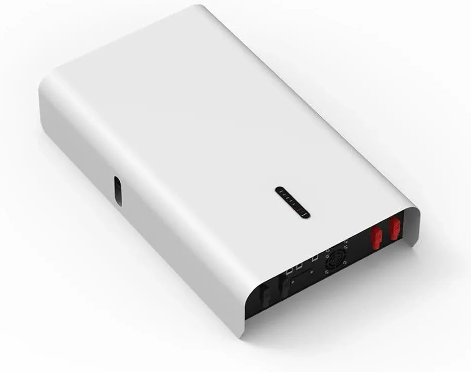 OFFOF 10 Kwh 200 Ah 51,2 V zonne-accu, opslag, wandmontage, 48 V, LifePO4 lithium batterij 9000+ cycli, BMS, wandmontage, voor zonne-installatie, camper, elektriciteit buiten
