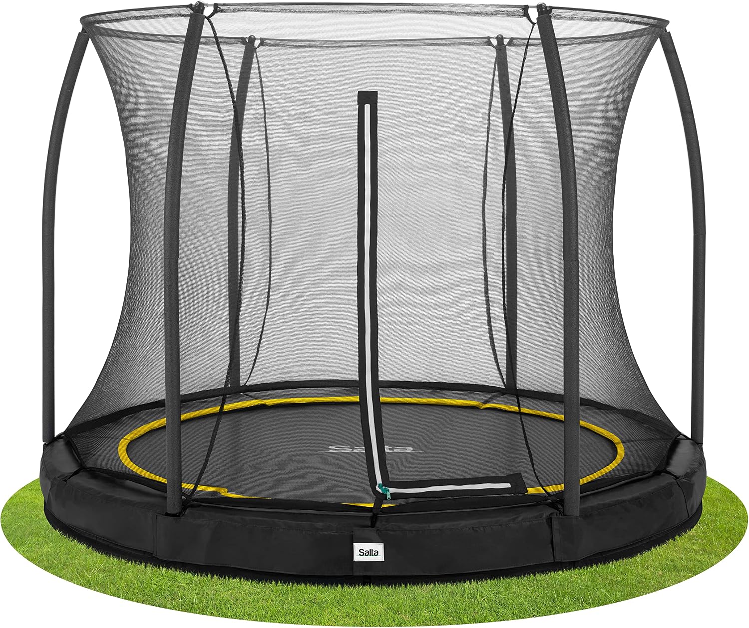 Salta Comfort Edition Ground - Inground trampoline met veiligheidsnet - Rond - ø183/213/251/305/366/396/427cm - Zwart/Groen/Roze(⌀183cm/Zwart)